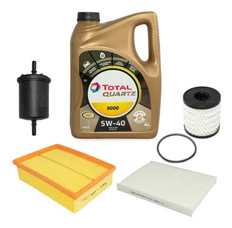 Kit 4 Filtros Aceite Total 9000 Original Peugeot 408 Nafta