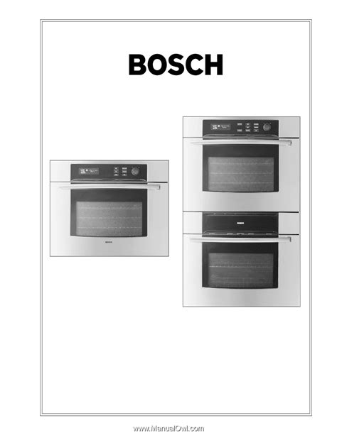 Bosch HBL745AUC | Use and Care Manual