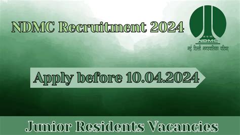 Ndmc Recruitment Junior Residents Vacancies Apply Now News