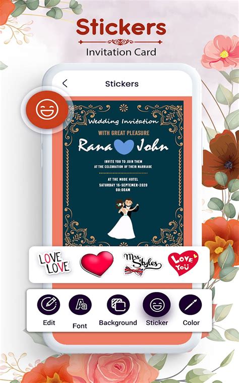 Android 용 Wedding invitation card maker 다운로드