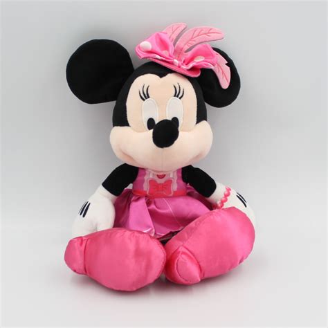 Peluche Minnie Robe Rose Satin Disney Nicotoy