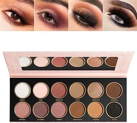 Amazon Matte Eyeshadow Palette No Shimmers Delanci Natural