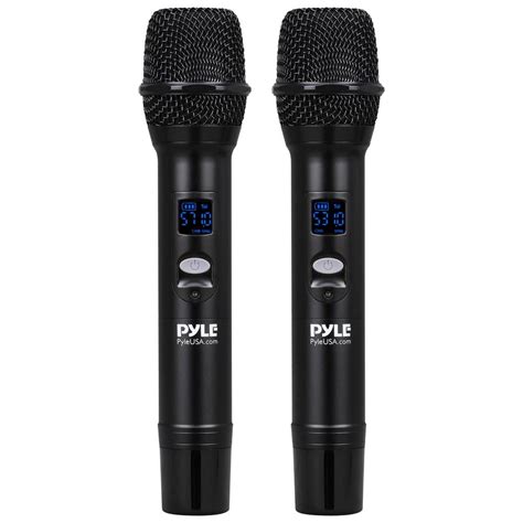 Pyle UHF Wireless Microphone System - Portable Digital Audio Sound ...