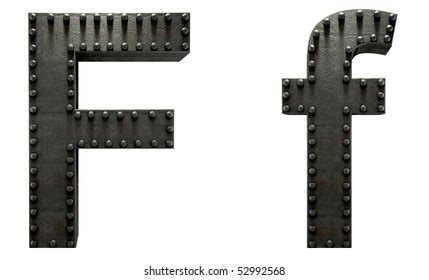 Steel Fonts With Rivets Images Photos Et Images Vectorielles