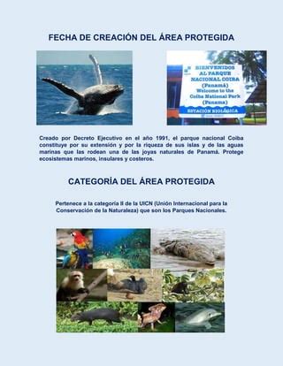 PARQUE NACIONAL COIBA 1 Pdf