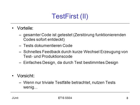 Das Test-Framework JUnit - ppt herunterladen