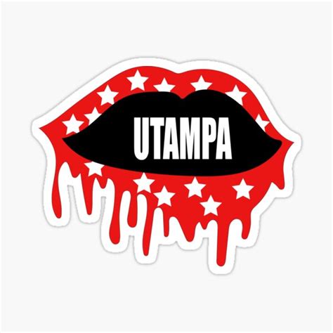 Utampa Lips With Stars Sticker For Sale By Designs Hj Redbubble