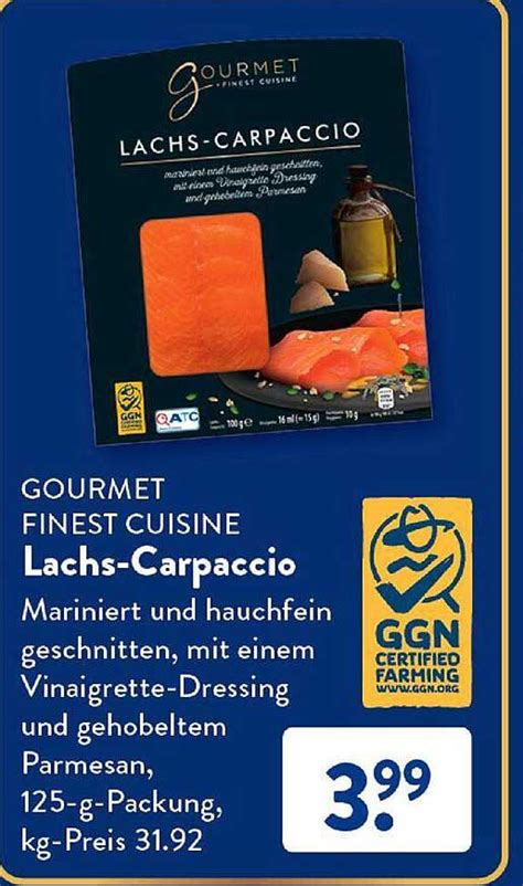 Gourmet Finest Cuisine Lachs Carpaccio Angebot Bei Aldi S D Prospekte De