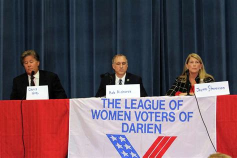 Darien First Selectman Candidates Debate Open Space State Budget Transparency