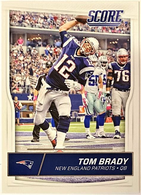 Tom Brady 2016 Panini Score Football New England Patriots Card Kbk Sports