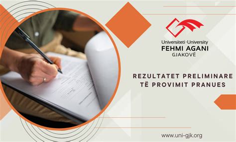 Rezultatet Preliminare Të Provimit Pranues Bachelor Dhe Master Për