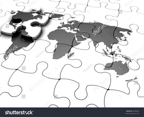 3d Render Jigsaw Puzzle World Map Stock Illustration 2949636 | Shutterstock