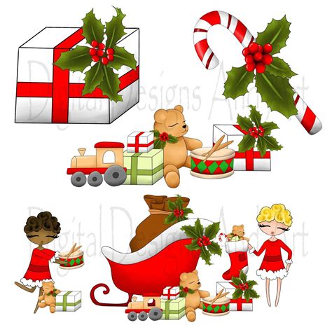 Santa`s workshop clipart By DigitalDesignsAndArt | TheHungryJPEG