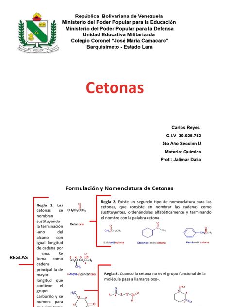 Presentación1 Cetonas Pdf Cetona Química Orgánica