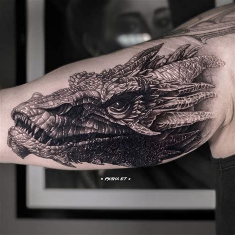 Realistic Dragon Tattoo