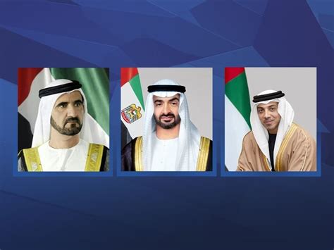 Rulers Of The Emirates Crown Princes Congratulate Uae President Vps