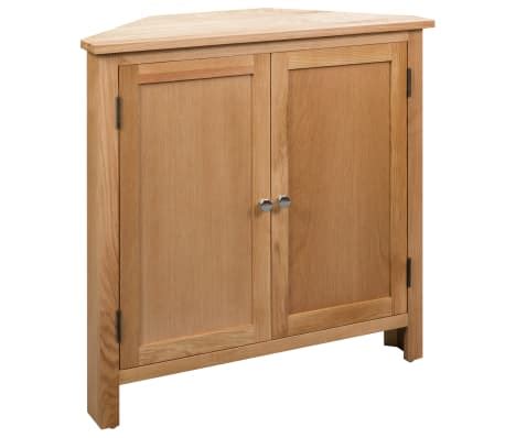 Vidaxl Armoire D Angle X X Cm Bois De Ch Ne Massif Vidaxl Fr