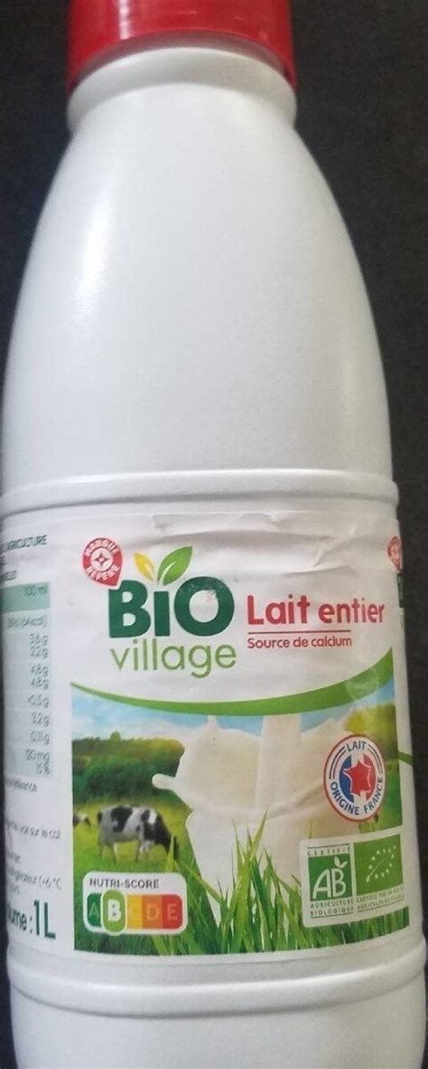 Bio village Lait entier stérilisé UHT 1 l