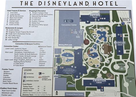 2024 Disneyland Hotel Map (Printable PDF) - Towers, Pools, Dining ...