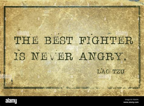 The Best Fighter Is Never Angry Ancient Chinese Philosopher Lao Tzu