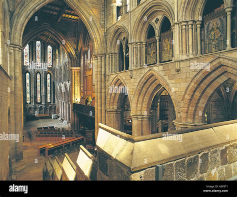 Interior shot of Hexham Abbey, Northumberland Stock Photo - Alamy