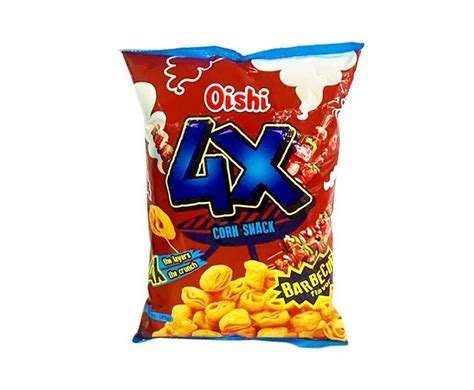 Oishi 4x Corn Snack Barbecue Flavor 85g