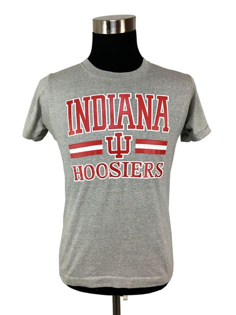 Vintage 80s Indiana University Hoosiers Iu T Shirt Medium Etsy