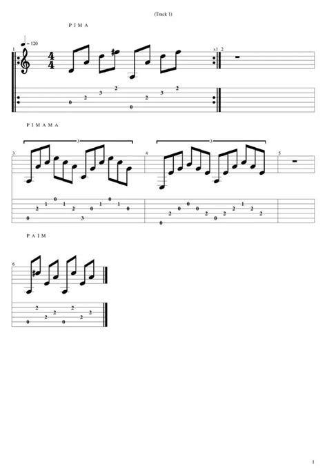 Easy Pima Guitar Exercises 3 Patterns Guitarfluence