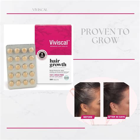 Viviscal Hair Growth Supplements For Women Clinically Proven Proprietary Collagen Complex In