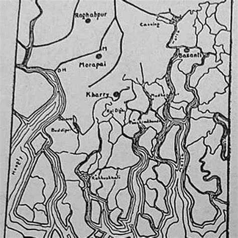 A much more realistic map of the 24 Parganas district where the... | Download Scientific Diagram