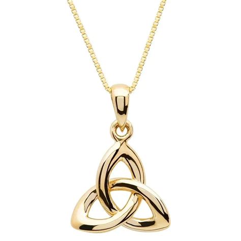 K Double Sided Trinity Knot Pendant