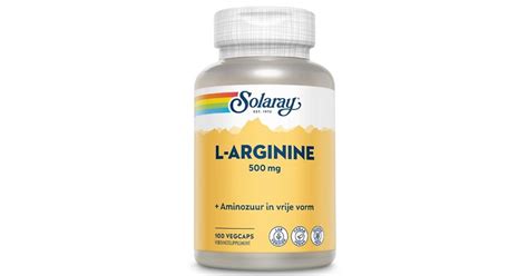 Solaray L Arginine 500mg Capsules De Online Drogist