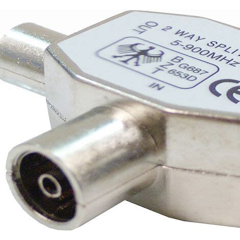 Cablemarkt Conector Triple Coaxial Met Lico Para Antena Tv Macho