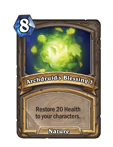 Mercenariesarchdruids Blessing 3 New Hearthstone Wiki