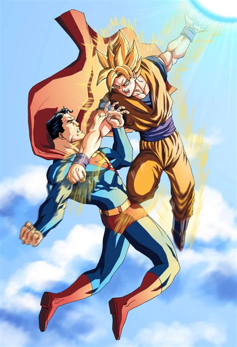 Superman VS Goku by mikemaluk on DeviantArt