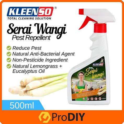 Ml Kleenso Serai Wangi Anti Bacterial Pest Repellent Penyembur