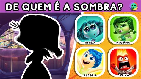 Adivinhe o personagem pela SOMBRA Edição DISNEY Divertidamente 2