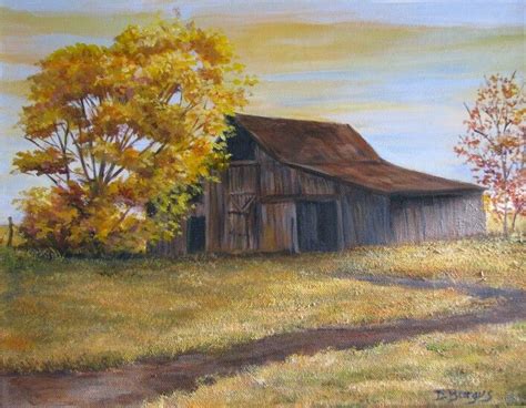 Pin by Libby Barron on Paintings-Barns | Painting, Landscape paintings ...