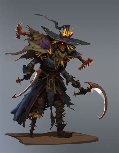 Scarecrow, Alexander Trufanov | Concept art characters, Scarecrow ...