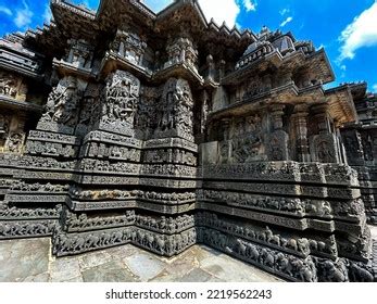 Halebidu Temple Which Best Known Architecture Stock Photo 2219562243 ...