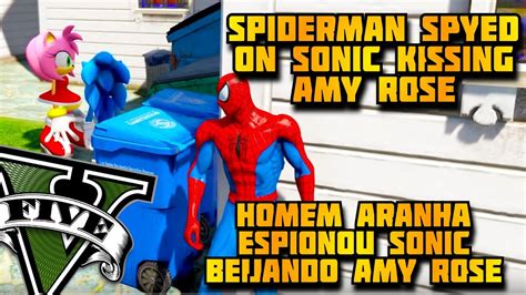 Gta Spiderman Spyed On Sonic Kissing Amy Rose Homem Aranha