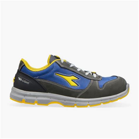 Chaussure Securite Run Ii Low S Src Esd Gris Pierre Insignia Bleu