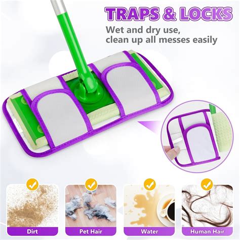 Reusable Mop Pads Compatible With Flash Speedmop Pcs Microfiber Pads