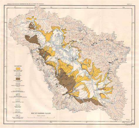 Geological map of Kashmir Valley - PICRYL Public Domain Search