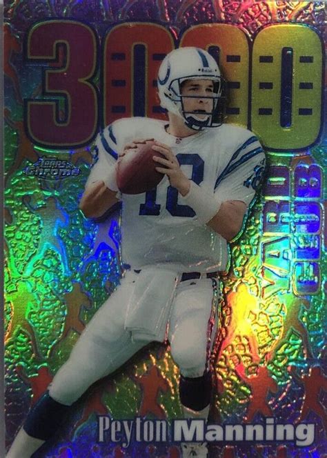 Peyton Manning Topps Chrome All Etch Refractor Ae Price Guide