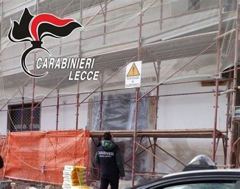 Sicurezza nei cantieri e lavoro nero Carabinieri sospendono lattività