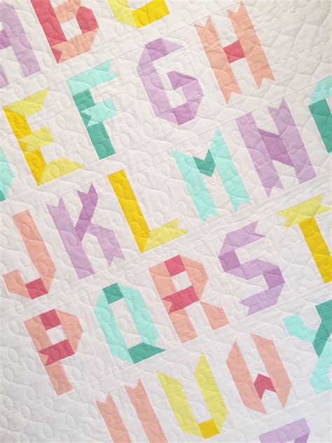 Alphabet quilt blocks … ribbon letter edition – Patch + Dot