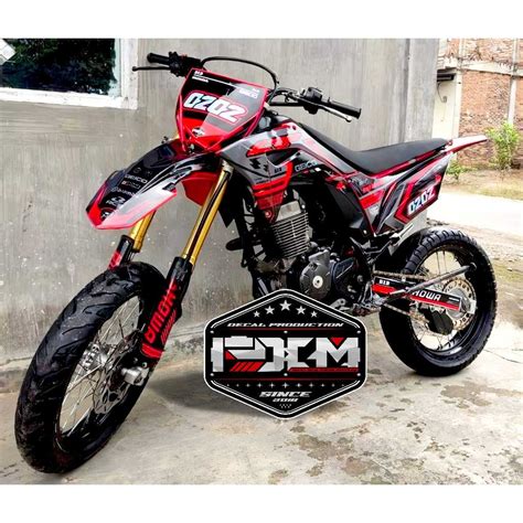 Jual Decal Stiker Crf L Fullbody Biru Hitam Grey Merah Stabilo