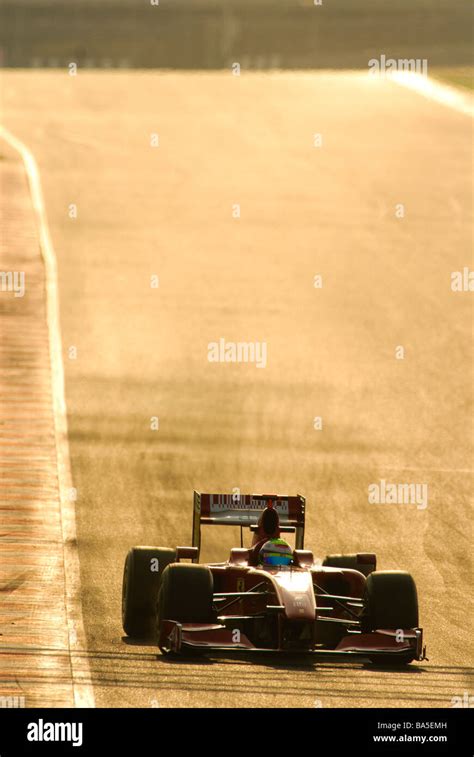 Felipe Massa In The Ferrari F Race Car During Formula One Testing