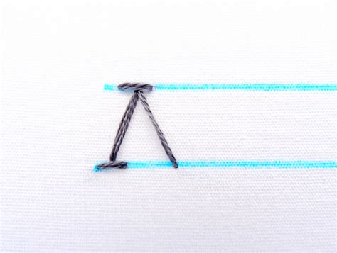 Chevron Stitch Embroidery Tutorial - Wandering Threads Embroidery